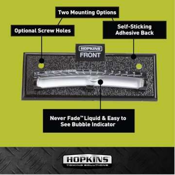 Hopkins Towing Solutions 08526 Never Fade Two Way Graduated Level, Black