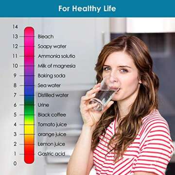 Digital PH Meter, PH Meter 0.01 PH High Accuracy Water Quality Tester with 0-14 PH Measurement Range for Household Drinking, Pool and Aquarium Water PH Tester Design with ATC