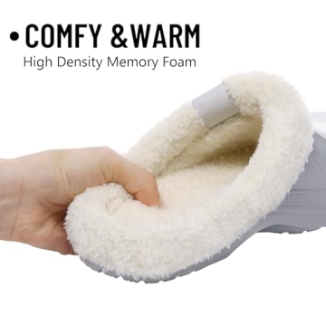 Fur Lined Waterproof Winter Clogs for Home & Outdoors