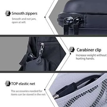 Hard Travel Case Replacement for WD My Passport Easystore 1TB 2TB 3TB 4TB USB 3.0 Portable External Hard Drive by co2CREA (Size 1)