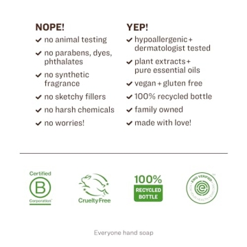 Everyone Liquid Hand Soap Pack of 3 Pure Essential Oils