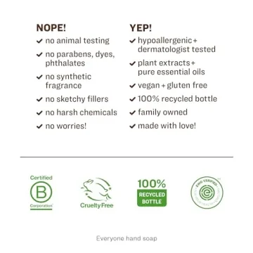 Everyone Liquid Hand Soap Pack of 3 Pure Essential Oils