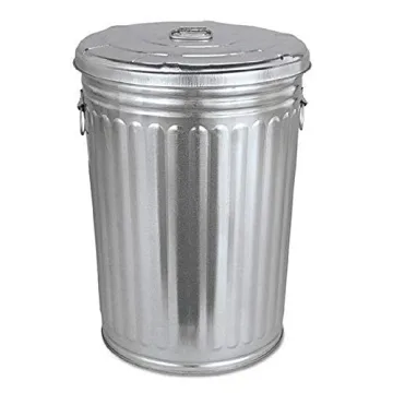 KCHEX 20-Gallon Galvanized Steel Trash Can with Lid