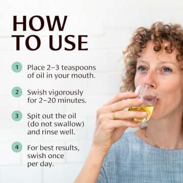 Banyan Botanicals Mint Daily Swish – Organic Ayurvedic Pulling Oil with Coconut Oil – Mouthwash for Fresh Breath and Sparkling Oral Health* – 8 oz – Non GMO Sustainably Sourced Vegan