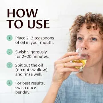 Banyan Botanicals Mint Daily Swish – Organic Ayurvedic Pulling Oil with Coconut Oil – Mouthwash for Fresh Breath and Sparkling Oral Health* – 8 oz – Non GMO Sustainably Sourced Vegan