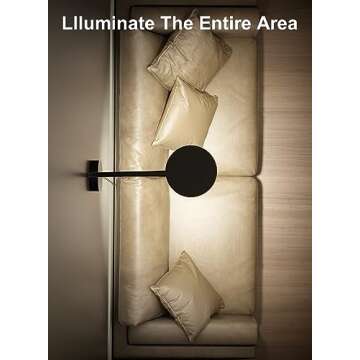 deeloop LED Wall Mounted Reading Light for Bed, Book Light for Wall Bedside Lamp with USB Output, 4 Hour Auto-Off Timer Lights，Eye-Caring Reading Lamp with 5 Dimmable 360° Gooseneck Headboard Light