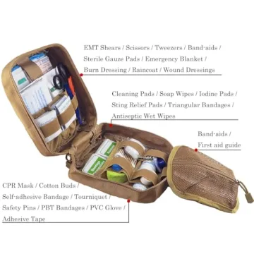 Durable Carlebben Rip-Away EMT Pouch 1000D with Medical Supplies