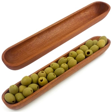 Elegant Mahogany Olive Tray Set | Handcrafted & Eco-Friendly