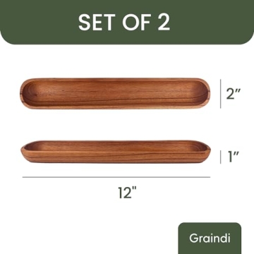 Elegant Mahogany Olive Tray Set | Handcrafted & Eco-Friendly