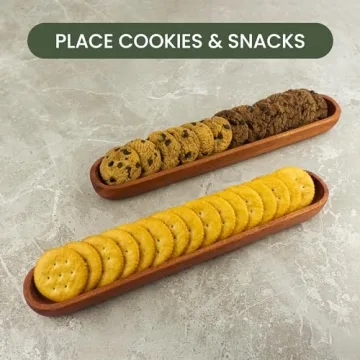 Elegant Mahogany Olive Tray Set | Handcrafted & Eco-Friendly