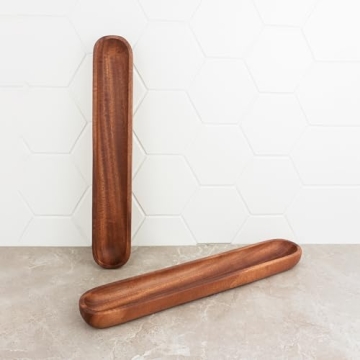 Elegant Mahogany Olive Tray Set | Handcrafted & Eco-Friendly