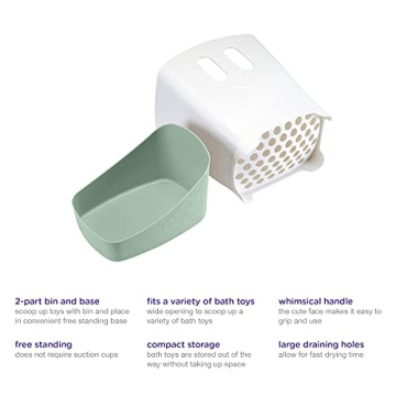 Ubbi Stand Up Bath Toy Organizer for Stress-Free Clean-Up