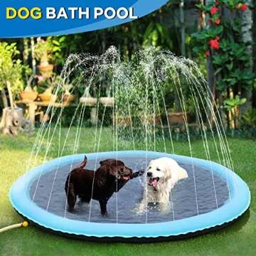 Durable Splash Pad for Kids & Dogs - 67'' Inflatable Water Toy