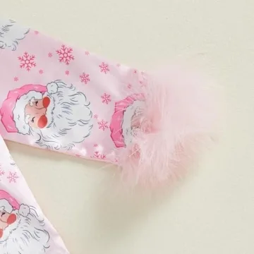 Ayalinggo Baby Girl Cotton Ruffle Pajamas Set for Toddlers