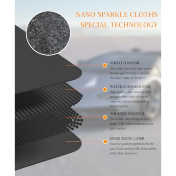 Car Scratch Remover Nano Sparkle Cloth - 4PCS