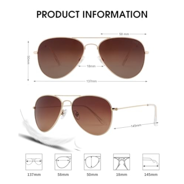 Stylish JOOX Polarized Aviator Sunglasses with UV400 Lens