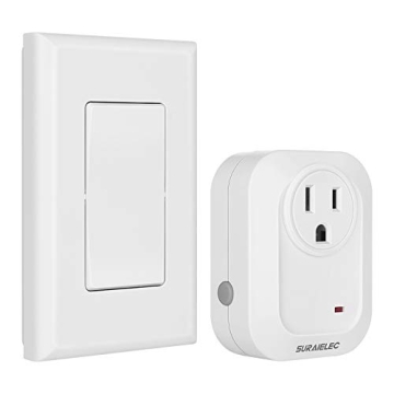 SURAIELEC Wireless Wall Switch Remote Control Outlet Solution