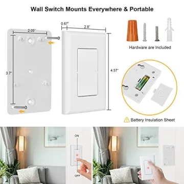 SURAIELEC Wireless Wall Switch Remote Control Outlet Solution