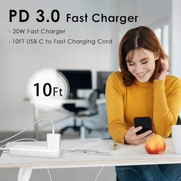 Phone 14 13 12 Fast Charger [MFi Certified] 10FT Type C Charger 2 Pack 20W USB C Charging Block with Fast Charging Cable for Phone 14/14 Pro/13/13Pro Max/12/12 Pro Max/11/XS/XR/X/8Plus