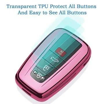 Premium Pink Autophone Key Fob Cover for Toyota Vehicles
