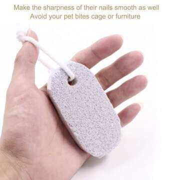 PINVNBY 10 Pcs Lava Blocks for Small Animals Teeth Health