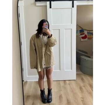 Zucige Women’s Barn Jacket Classic Canvas Utility Coat