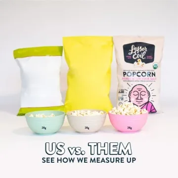 LesserEvil Organic Popcorn - Himalayan Pink Salt & Gold