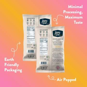 LesserEvil Organic Popcorn - Himalayan Pink Salt & Gold