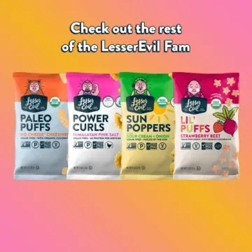 LesserEvil Organic Popcorn - Himalayan Pink Salt & Gold