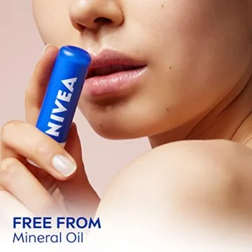 NIVEA Moisture Lip Care Stick - 4 Pack with Oils