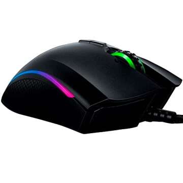 Razer Mamba Tournament Edition: 16,000 Adjustable DPI - Ergonomic Form Factor - Chroma Enabled - Esports Gaming Mouse