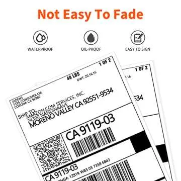 JADENS 4x6 Thermal Labels - 350 Labels, Compatible with Rollo, Brother, Zebra and Most Thermal Printer, Perforated, Commercial Grade, Doesn't Compatible with Dymo