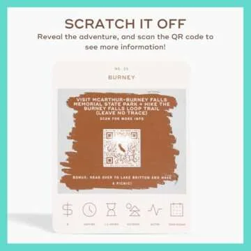 Reach International Outfitters California Adventure Bucket List: 50 Scratch-Off Cards for Outdoor Activities, Tourist Attractions, and Road Trips - Perfect Travel Gift and Guide for Exploring