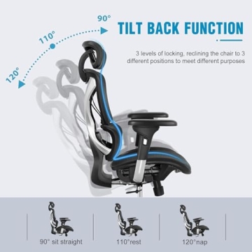 GABRYLLY Ergonomic Office Chair with Lumbar Support