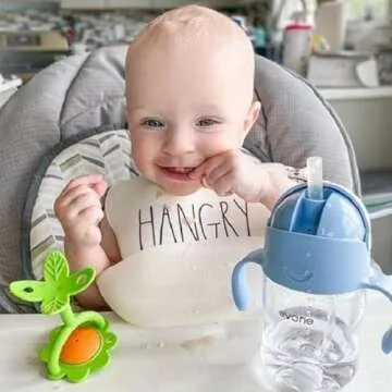 Evorie Award-Winning Baby Sippy Cup with Weighted Straw