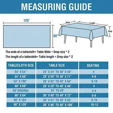 H.VERSAILTEX Linen Textured Table Cloths Rectangle 60 x 120 Inch Premium Solid Tablecloth Spill-Proof Waterproof Table Cover for Dining Buffet Feature Extra Soft and Thick Fabric Wrinkle Free, Ivory
