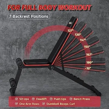 Compact Adjustable Weight Bench for Home Gym - STBO