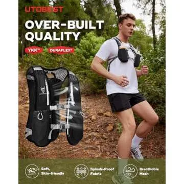 UTOBEST Running Hydration Vest with 1.5L Bladder