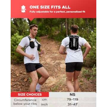 UTOBEST Running Hydration Vest with 1.5L Bladder
