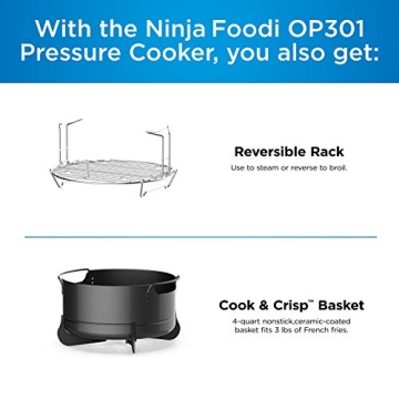 NINJA OP301 Foodi 9-in-1 Cooker with 6.5 Quart Capacity