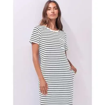 ANRABESS Women's Summer Casual Midi Dress - Versatile Style