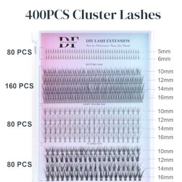 Professional Lash Clusters Kit for Stunning Eyes