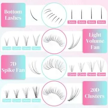 Professional Lash Clusters Kit for Stunning Eyes