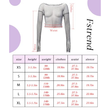 Fstrend Mesh Body Chains Crystal Fishnet Crop Top