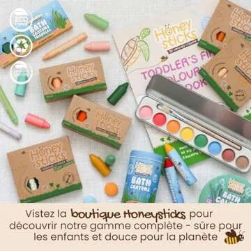 Honeysticks Jumbo Crayons - Non Toxic Beeswax for Kids