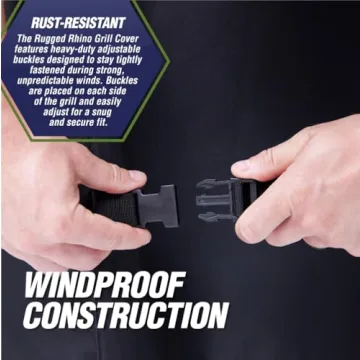 Rugged Rhino Grill Cover - Waterproof & Durable