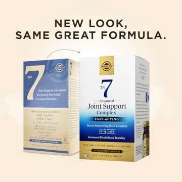 SOLGAR No. 7 Advanced Joint Support Complex - 90 Vegetable Capsules - Fast-Acting, Non-GMO, Gluten F...