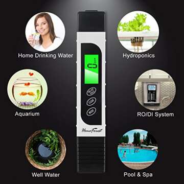 HoneForest Water Quality Tester, Accurate TDS & EC Meter