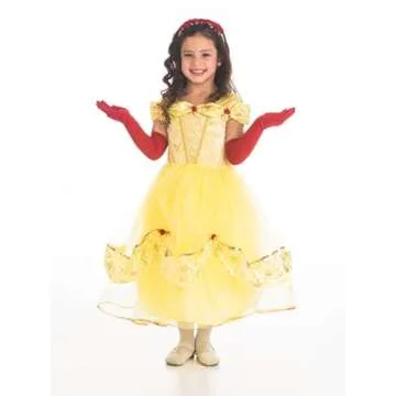 Little Adventures Elbow Length Child Princess Gloves - Machine Washable Costume Accessory (Red, L/XL 5-9 YEARS)