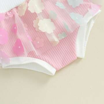 WASAIGOOD Infant Baby Girl 2 Piece Swimsuit Knotted Top Swim Skirt Bottom Bathing Suit Toddler Swimwear Summer Tankini Bikini (Pink,12-18 Months)